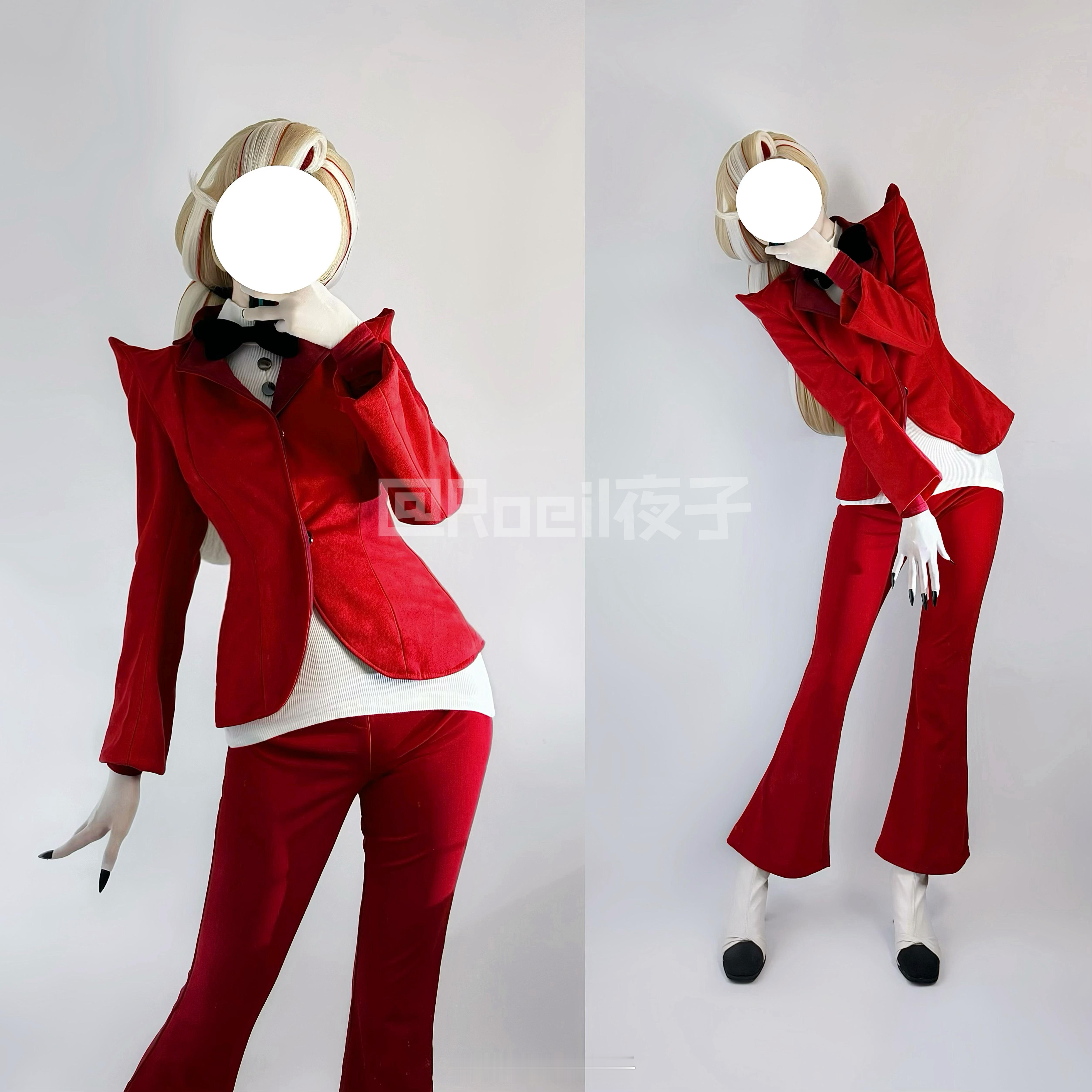 #地狱客栈[超话]##cosplay# 夏莉·晨星试试夏莉的衣服！还在和我的白棚
