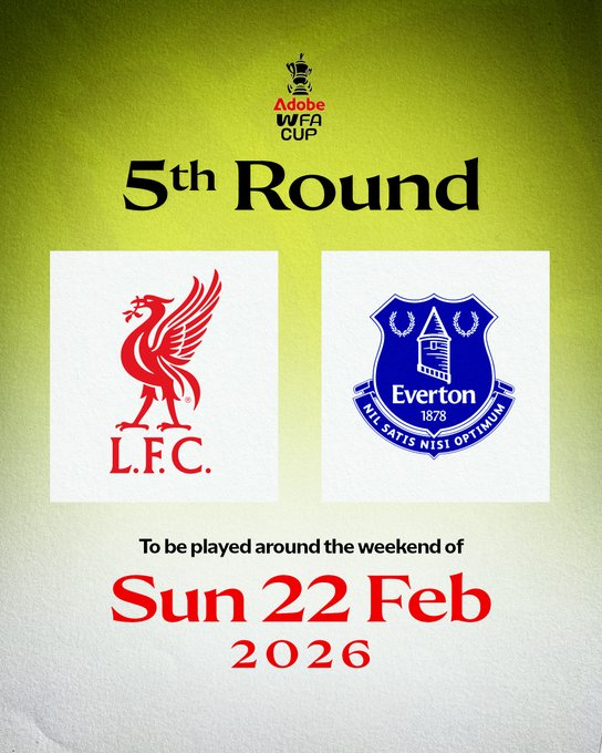 利物浦女足 足总杯第四轮上上签（唯一第一级别踢第四级别），第五轮直接就德比