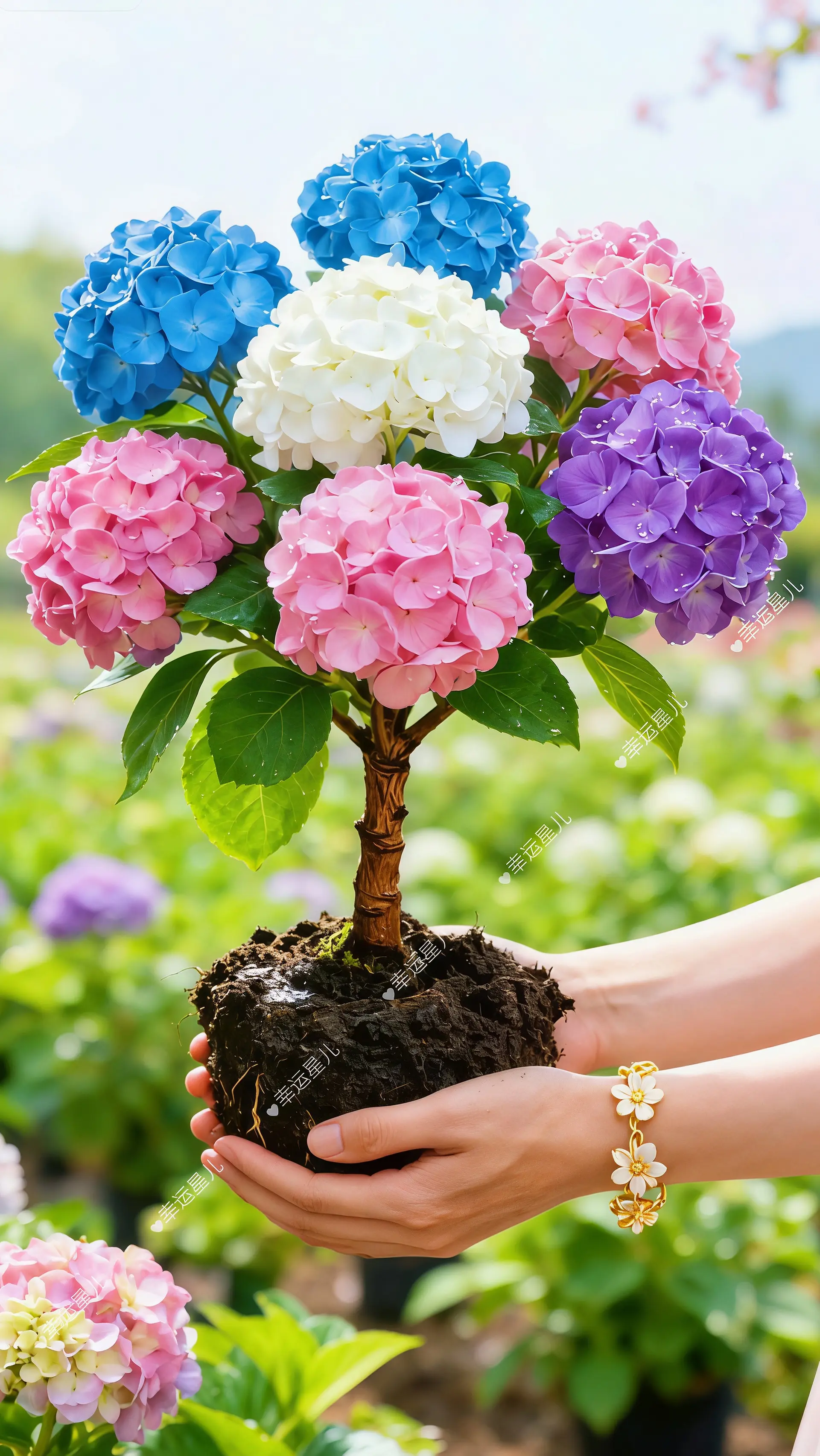 春风拂面，繁花满枝，绣球花热烈绽放。 春日里最动人的浪漫，都藏在这一团...