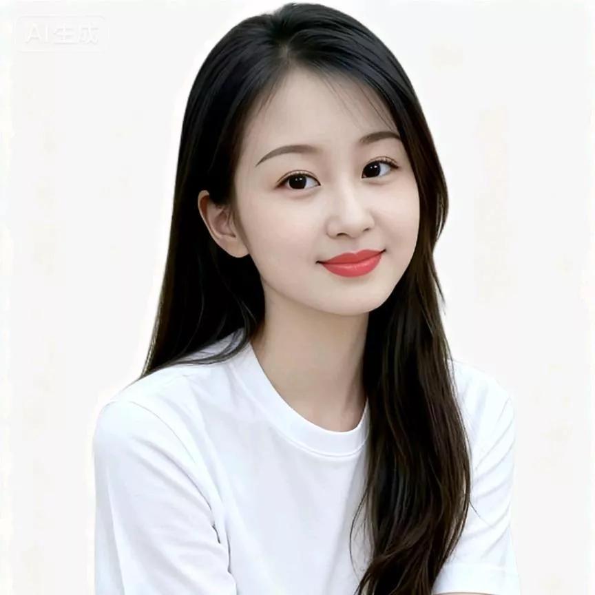 温柔甜美的微笑，纯白T恤搭配，元气满满的一天😊白t恤穿搭 短款t恤女白色 白色