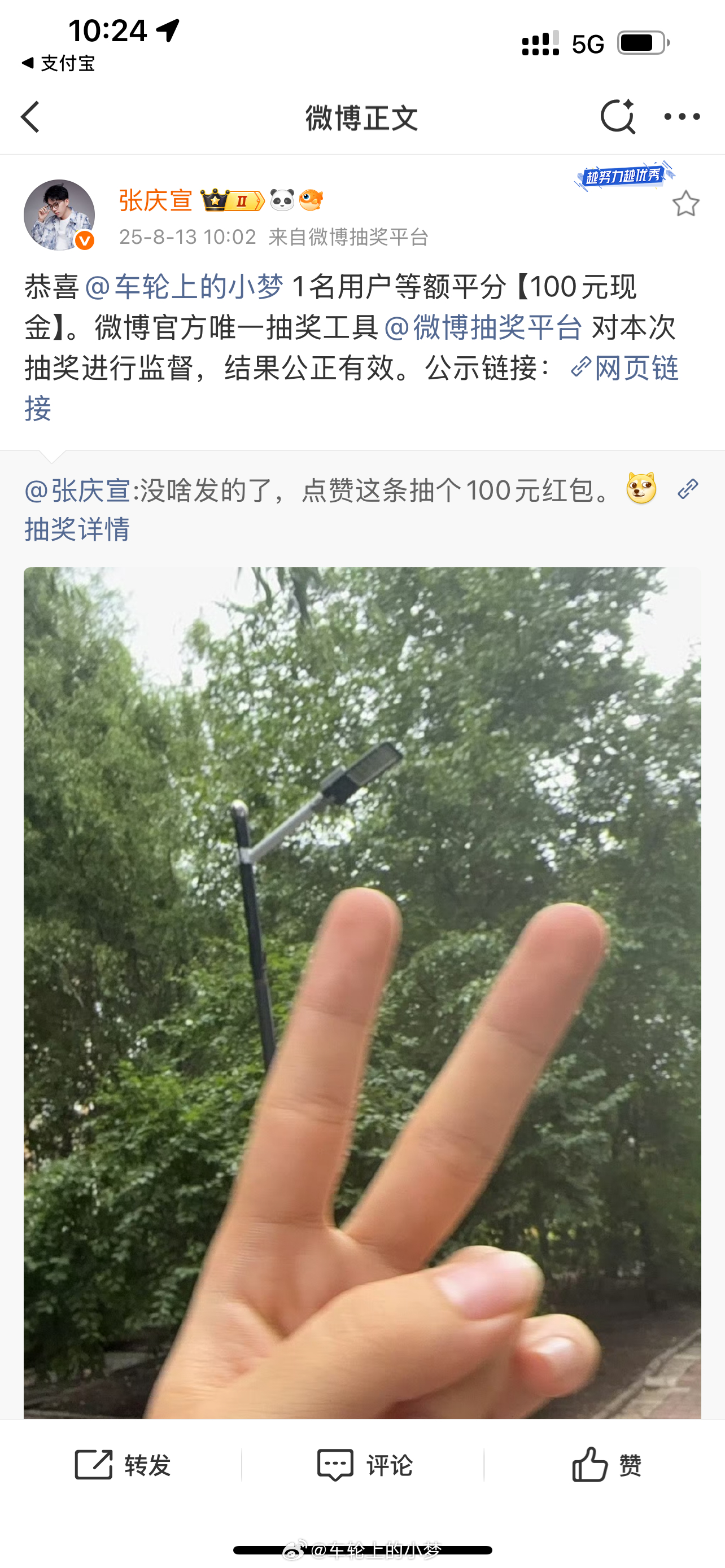 托宣哥的福，继续送这100块大洋，应该分几个包呢？求建议～ ​​​