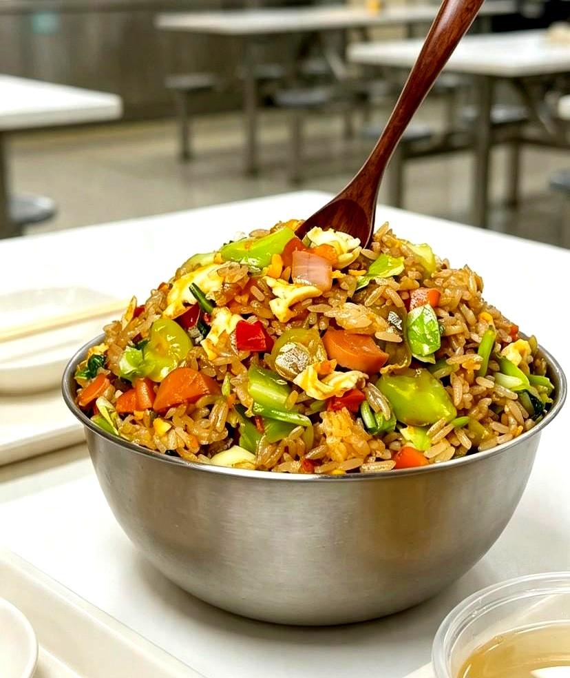 谁敢信？
在公司食堂吃了一顿“不锈钢脸盆”装的剩饭，不仅没花一分钱，我还连锅底都