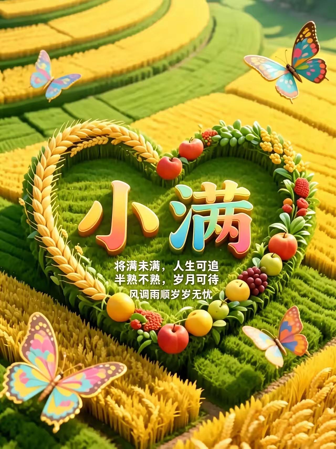 早上好呀！今天是小满日。“小满小满，麦粒渐满”，此时万物向阳，小得盈满。夏日清风
