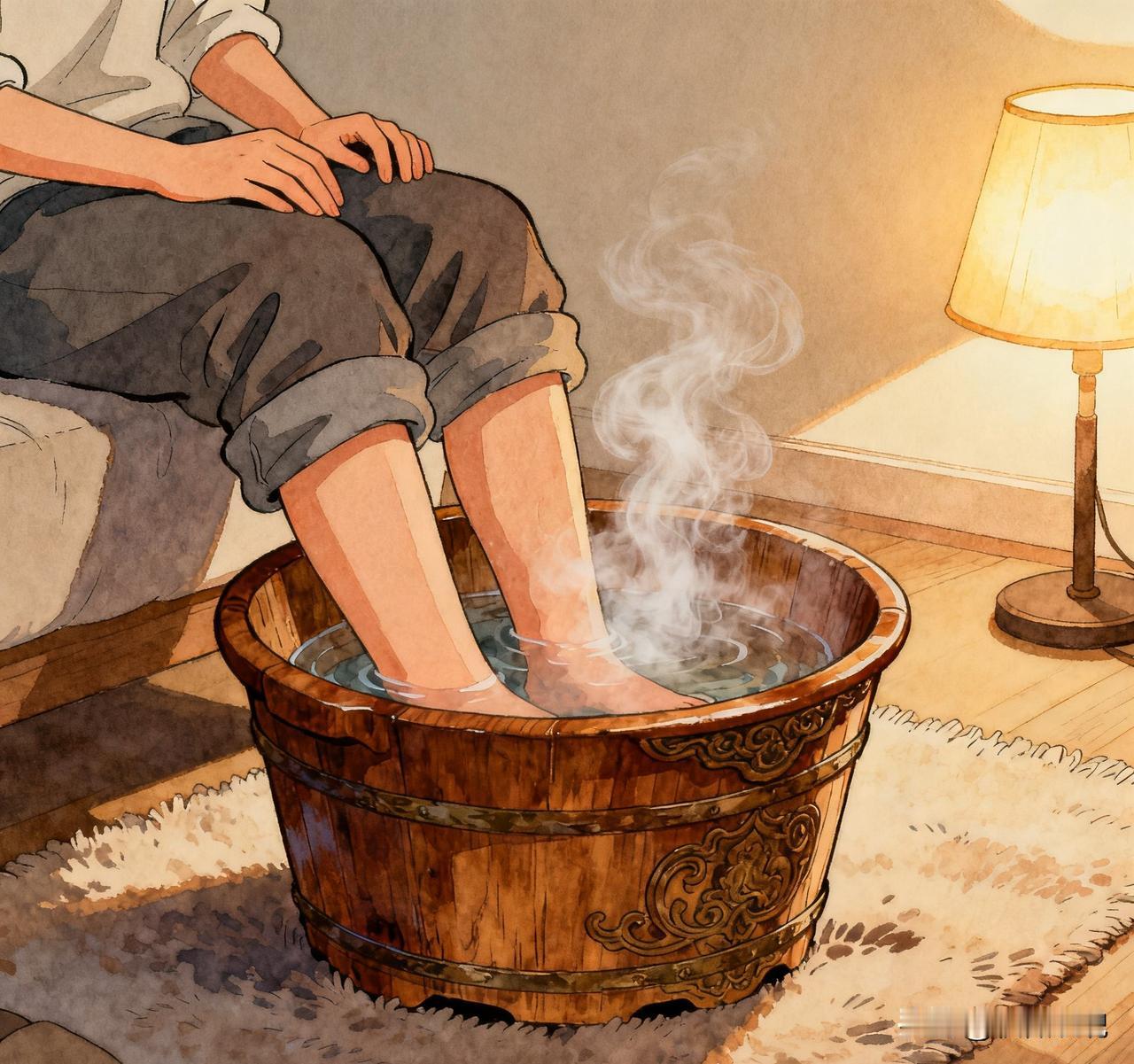 每天坚持泡脚，身体变化这么大

结束一天的忙碌，打一盆温热的水，将双脚缓缓浸入。