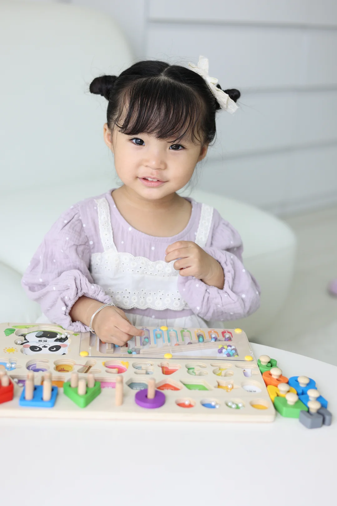 这宝贝真是越玩越聪明啊👧