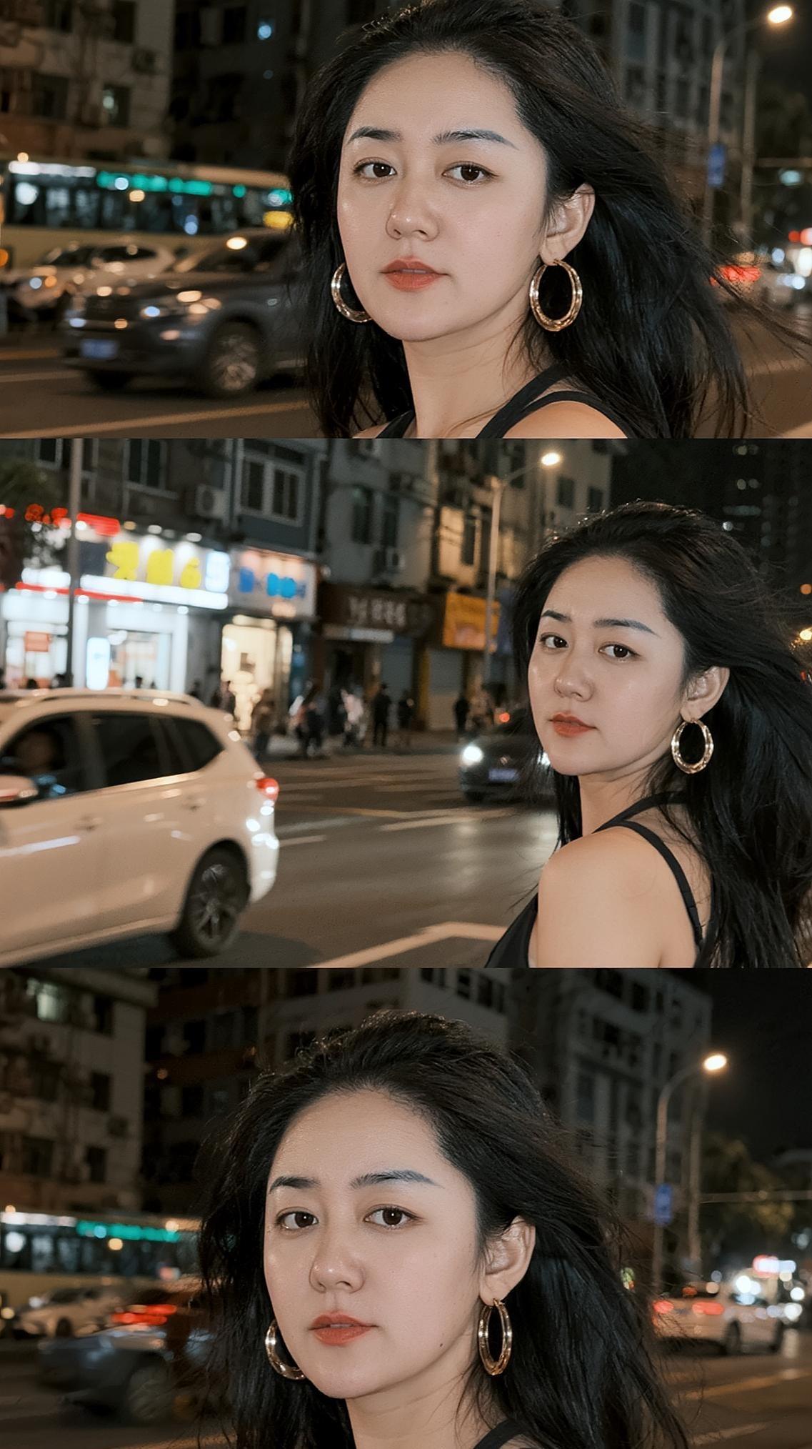 夜景街拍头像 氛围感夜景 港风yyds ootd穿搭