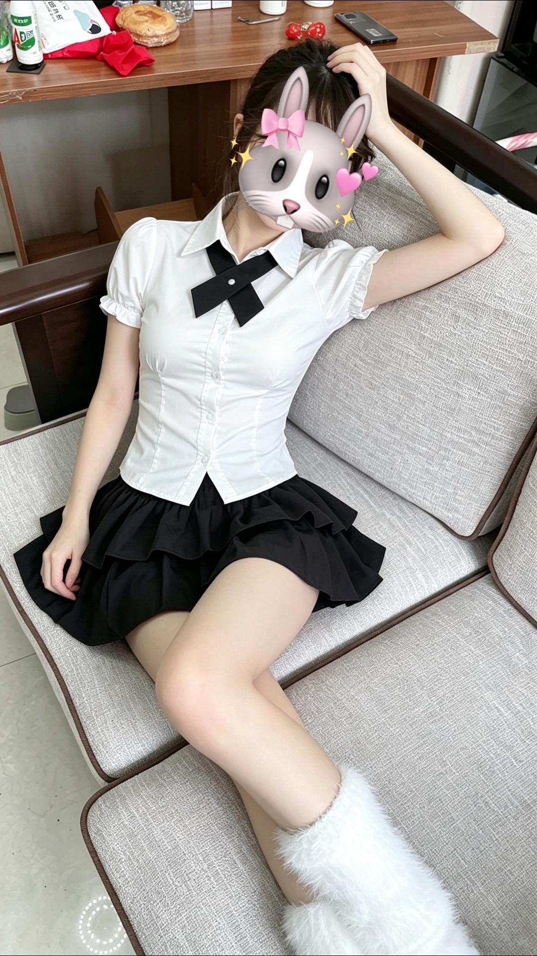 软妹穿搭 二次元宅女穿搭 猫娘jk jk短裙搭配 jk制服cosplay