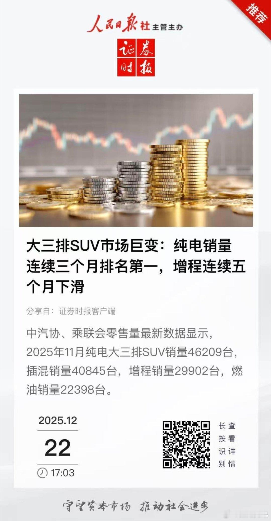 纯电大三排SUV连续三个月销量超越增程插混增程连续五个月下滑