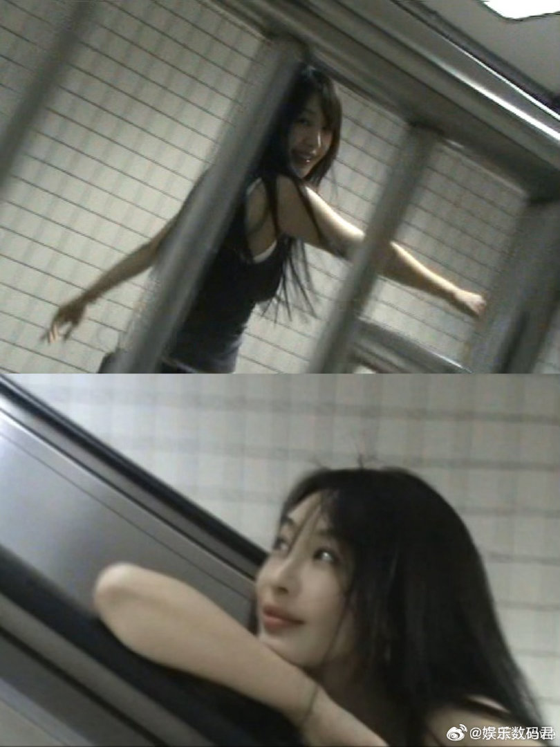 自带生命力滤镜的大概就是李菲儿吧，简单的穿搭也藏不住她身上的鲜活气息，松弛感被她