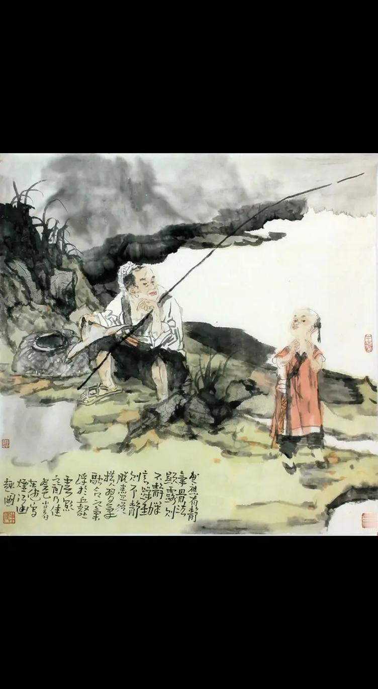 上联：放水摸鱼家忝菜
下联：[比心]

网络图片/诚谢侵删