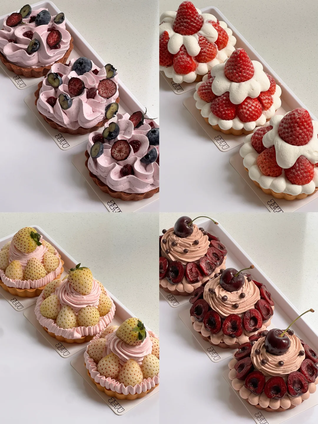 成都几鱼蛋糕日常｜水果蛋糕挞 纯手工捏制挞壳 搭配丰富的夹层 和特调口...