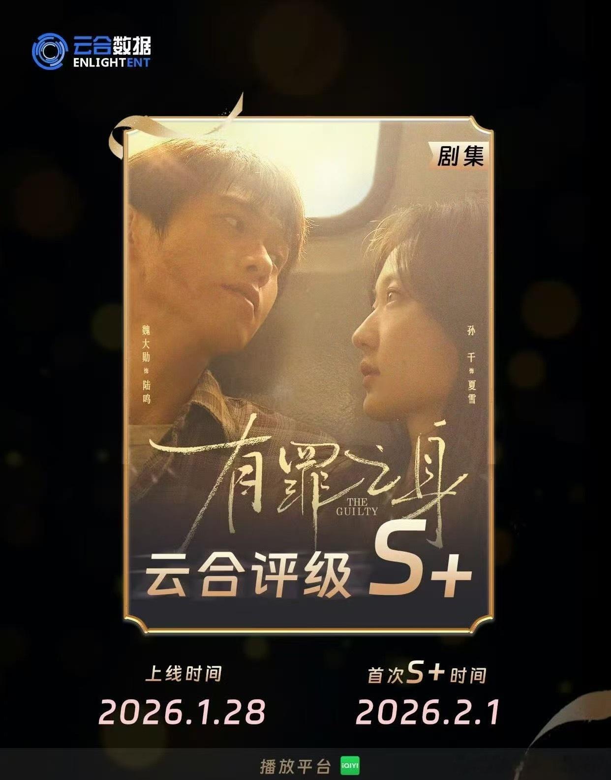 有罪之身8.2%有罪之身云合评级有罪之身云合8.2%，云合评级S➕， 14集全程