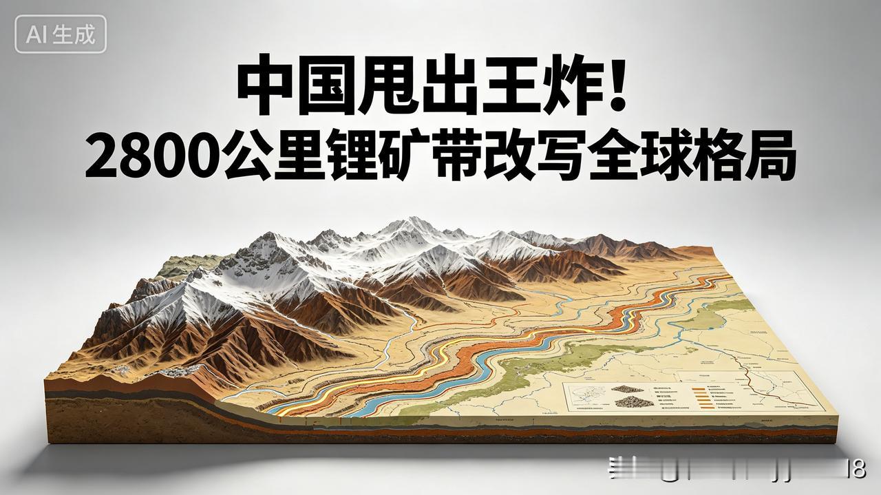 太提气了！中国一举发现2800公里超级锂矿带，直接打破国外资源垄断，新能源命脉终