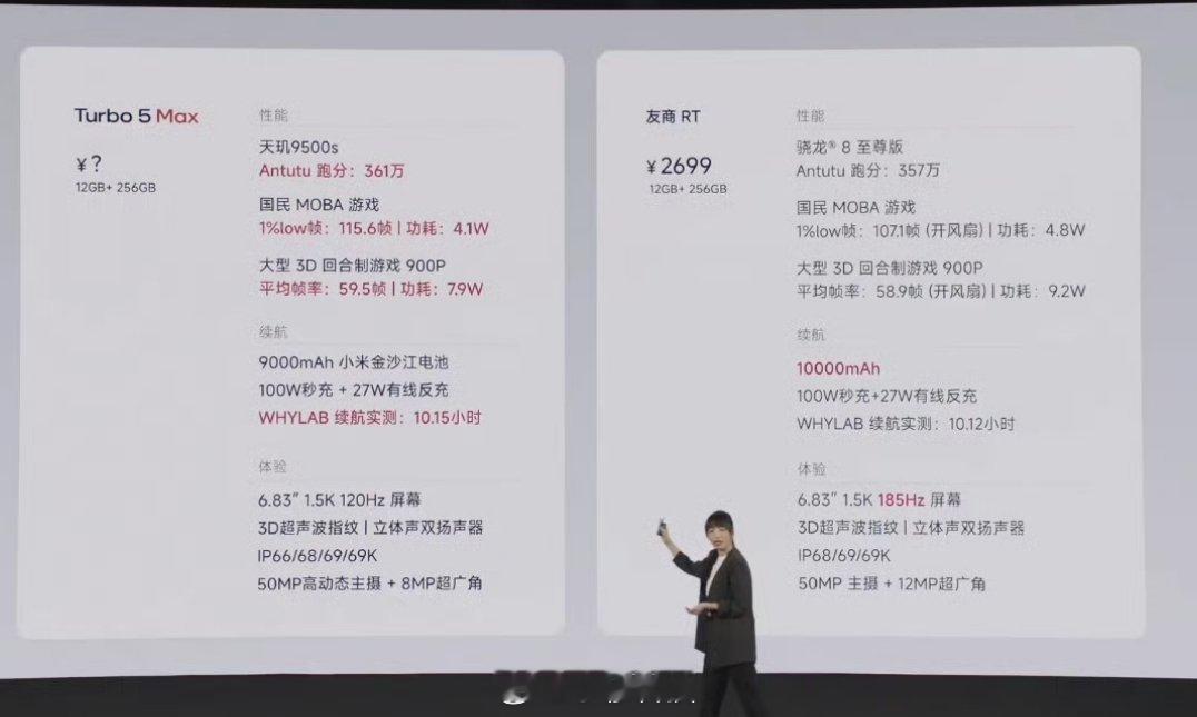 说实话，你们看这个官方参数对比，你们会选择哪个？