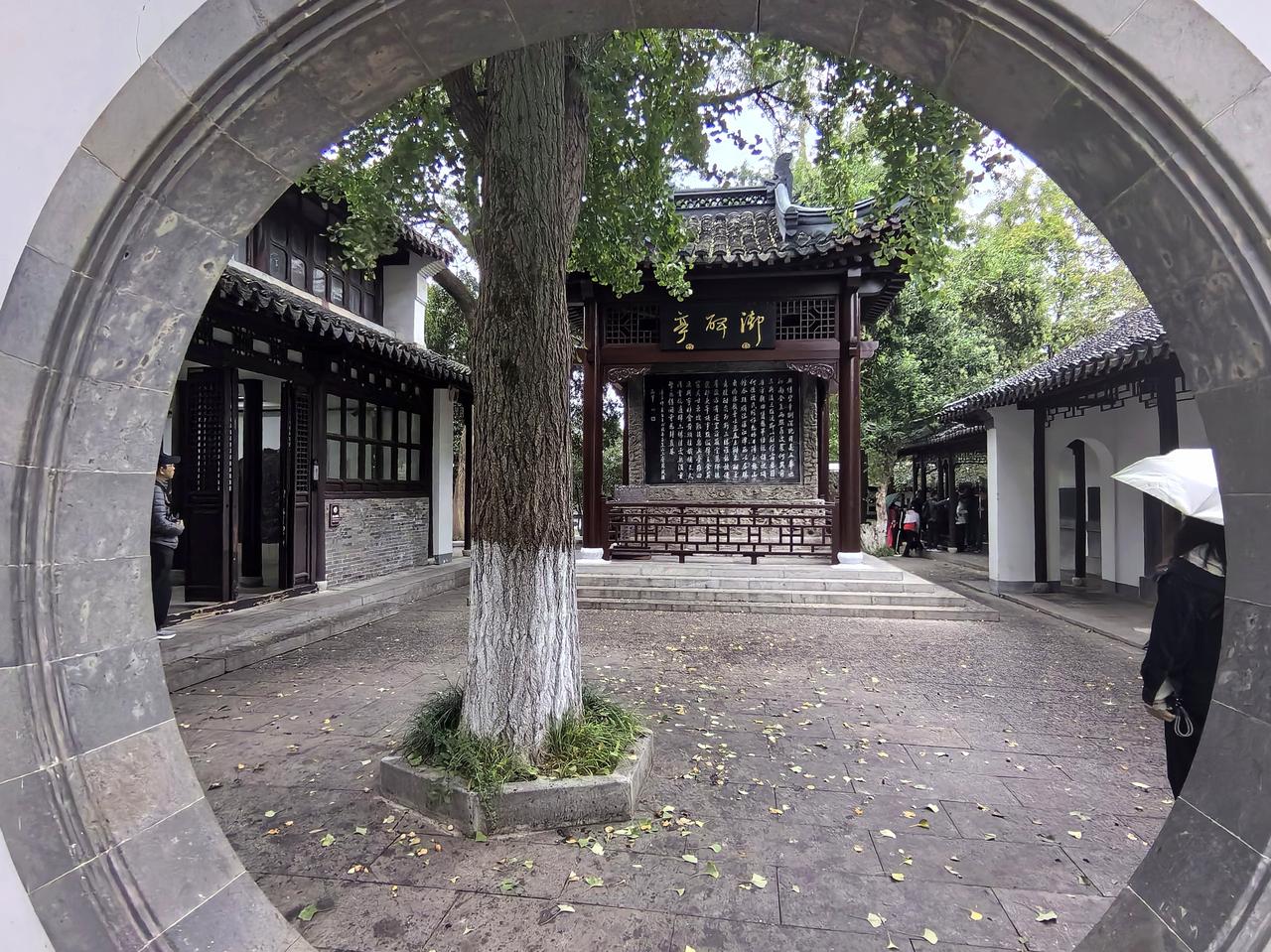 【七绝·焦山有碑林】
焦山隐秀有碑林，
弗是书家共会心。
墨韵千年凝古意，
今人