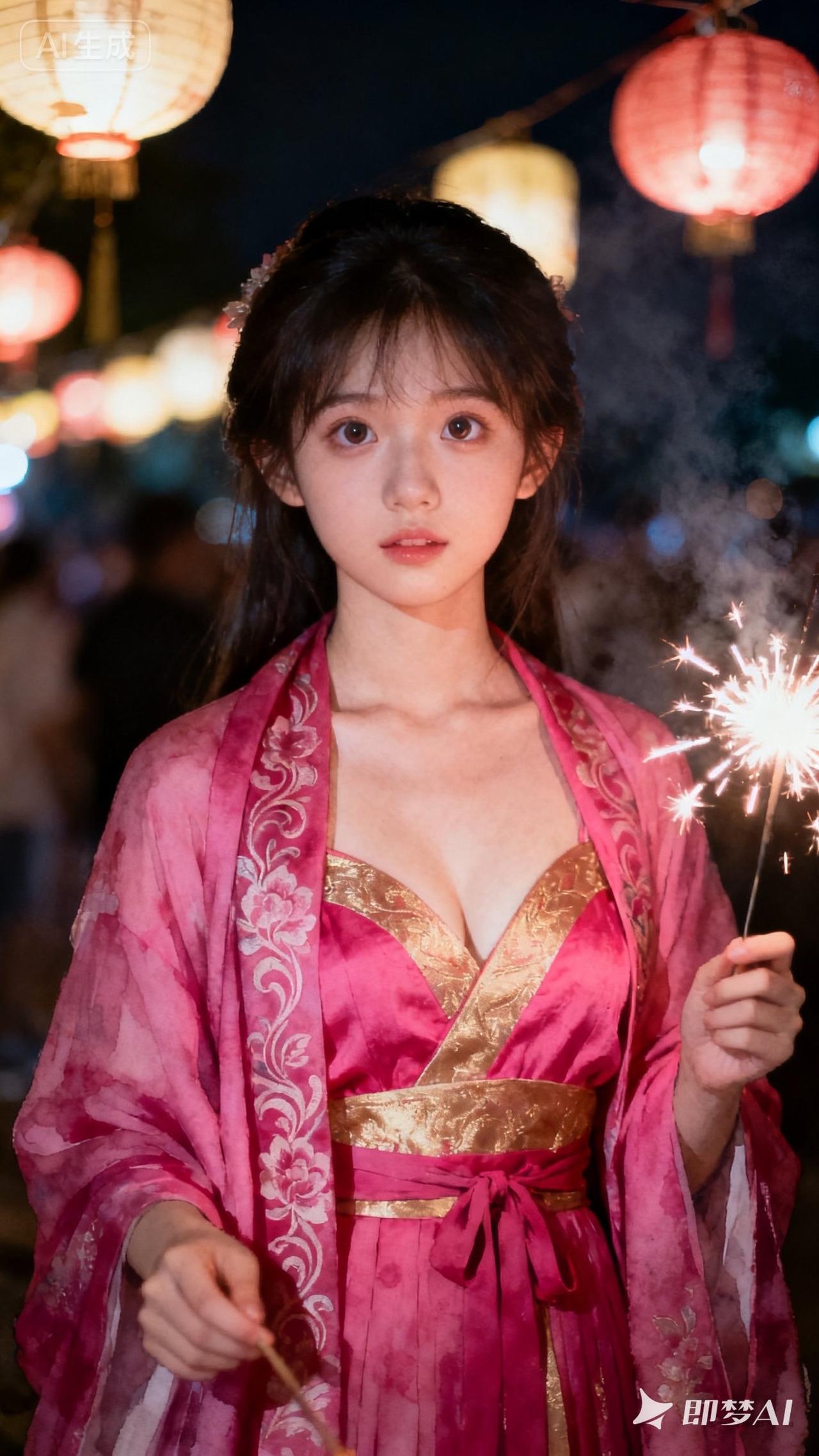 国风古韵新古典服饰 绝美镜头 少女写真 红色汉服