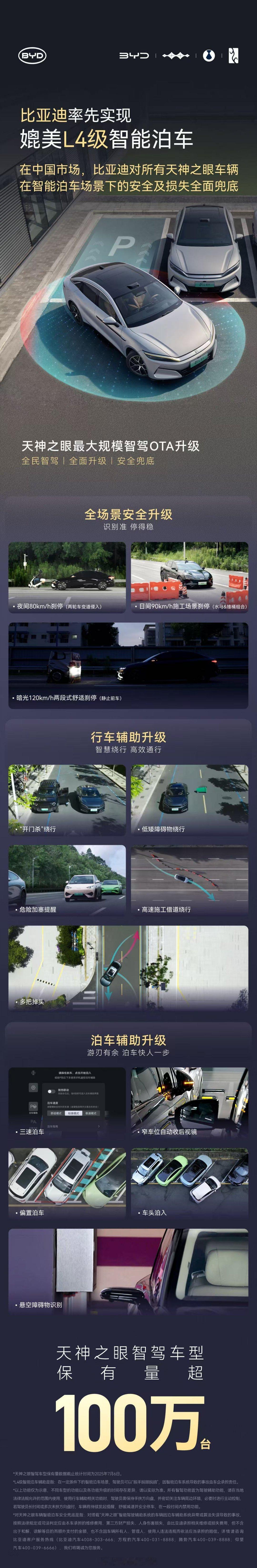 比亚迪天神之眼智驾出新规——自动泊车剐蹭官方全赔！不用走保险、不用扯皮，售后一键