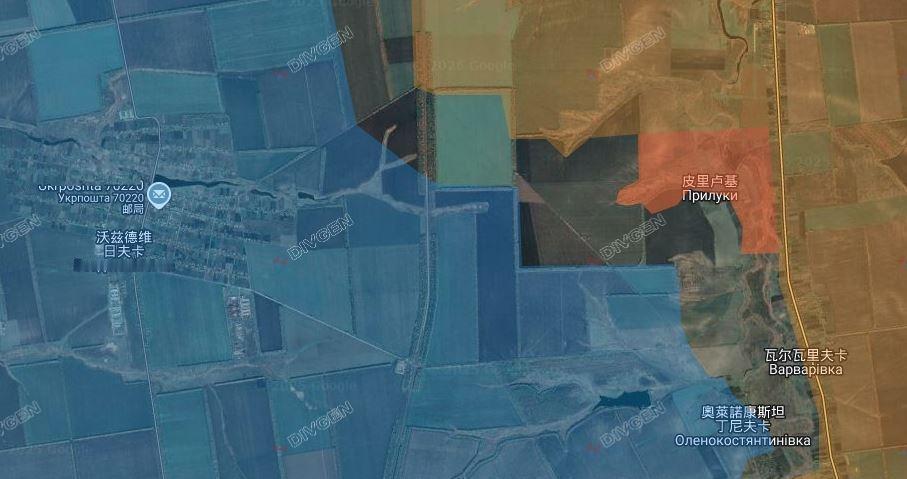 俄军占领扎波罗热州胡里艾伯勒-波克罗夫西克公路上的皮里卢基村。