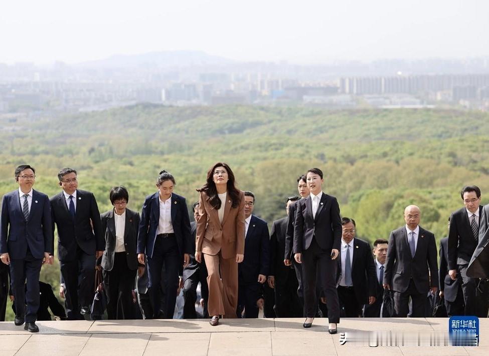 郑丽文哽咽中山陵，卢秀燕提及万亿级军购议题——“两个太阳”说法又起，卢秀燕笑语否