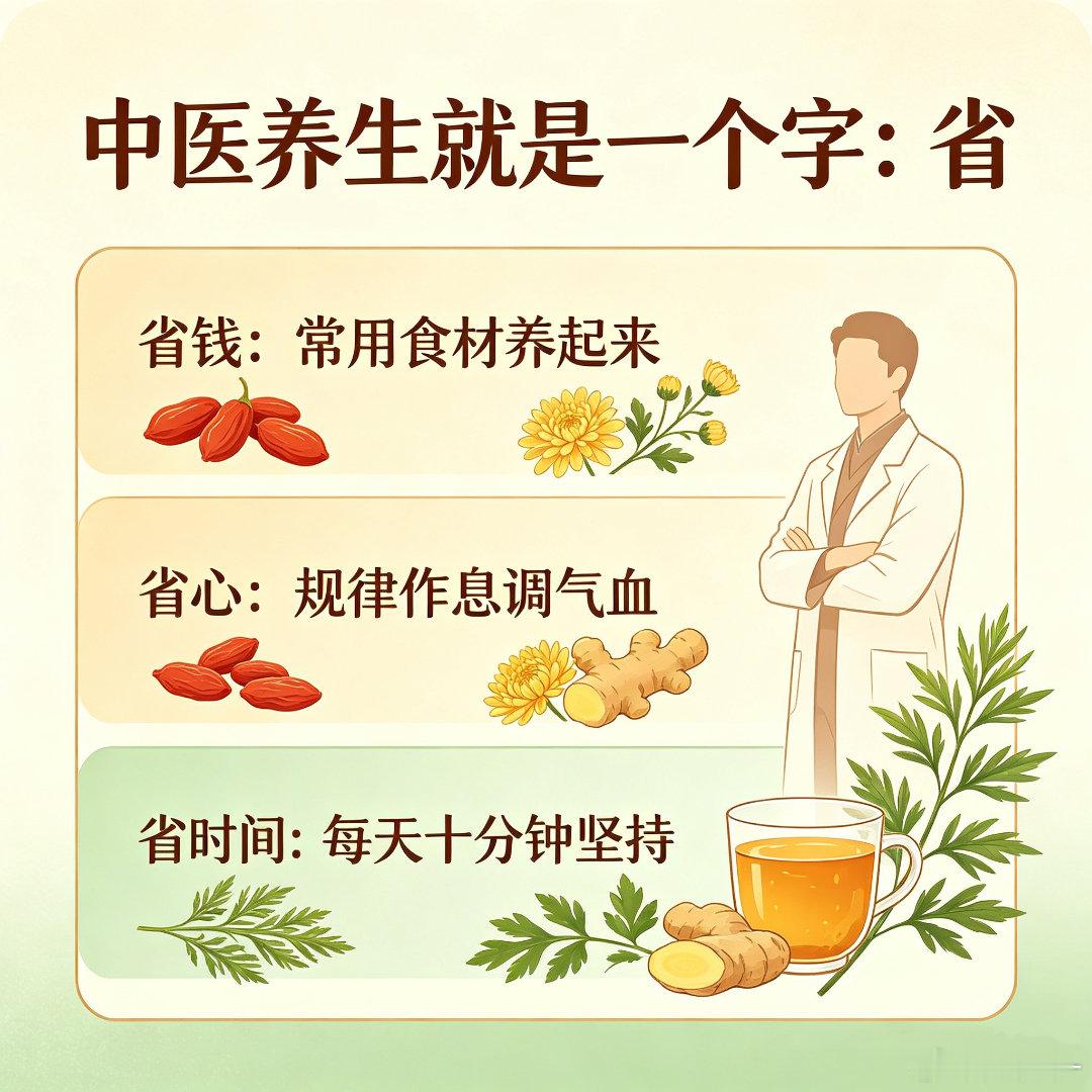 中医养生就是一个字省字其实，两千五百年前，老子在《道德经》里早就把养生的真相说透