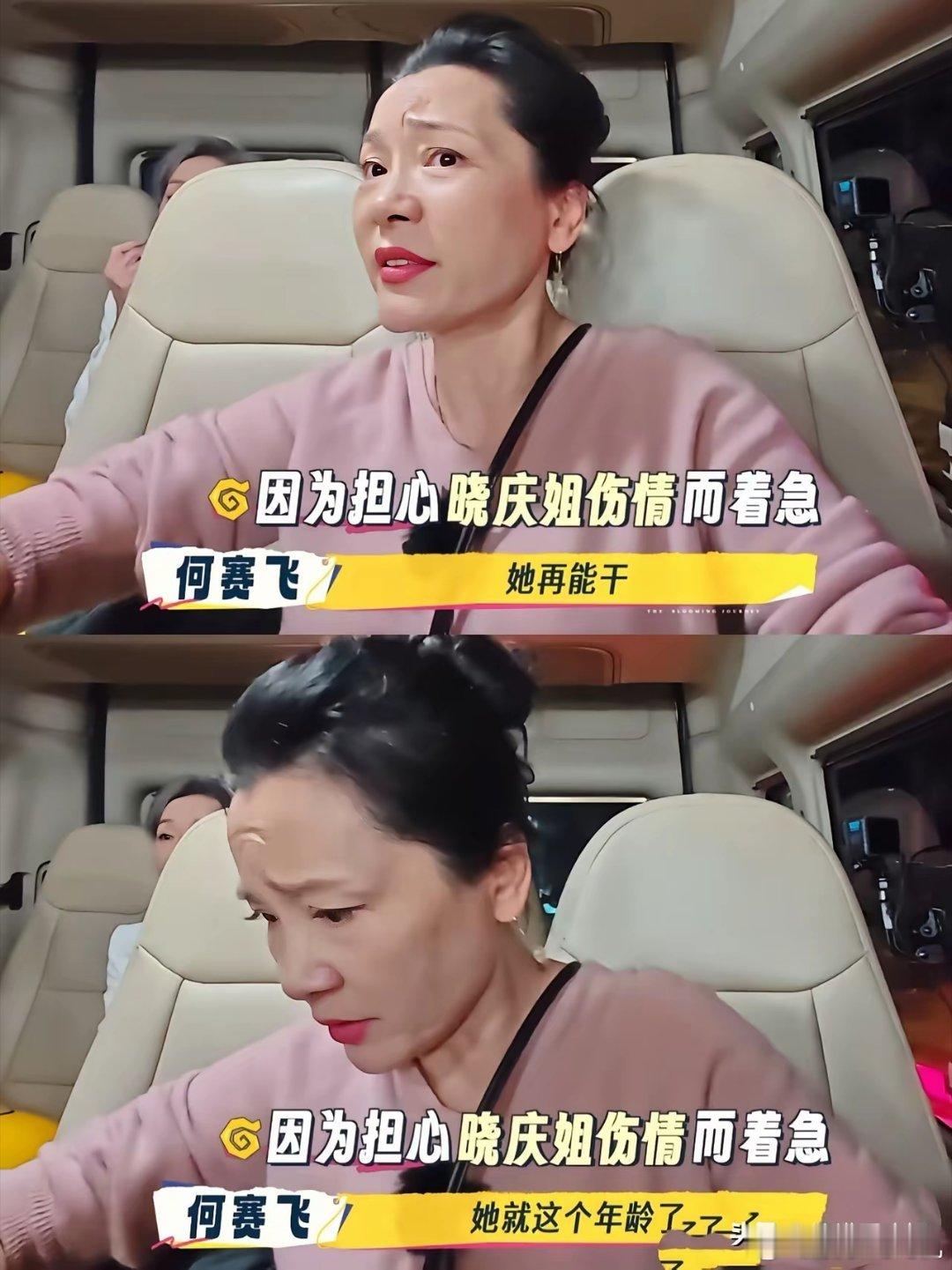 何赛飞还是太温柔了，换做是蒋欣，早就上去给一巴掌了。刘晓庆摔倒后手疼得发抖，结果