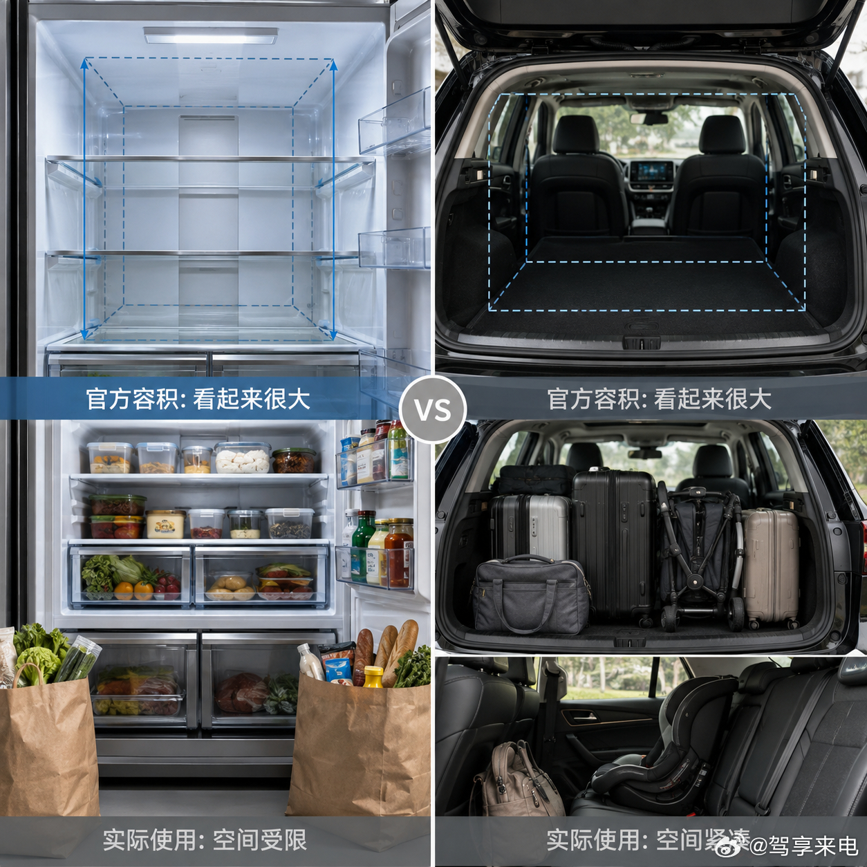 冰箱容积成投诉重灾区这个话题我还挺有共鸣的，因为它和汽车行业一个老问题真的很像：