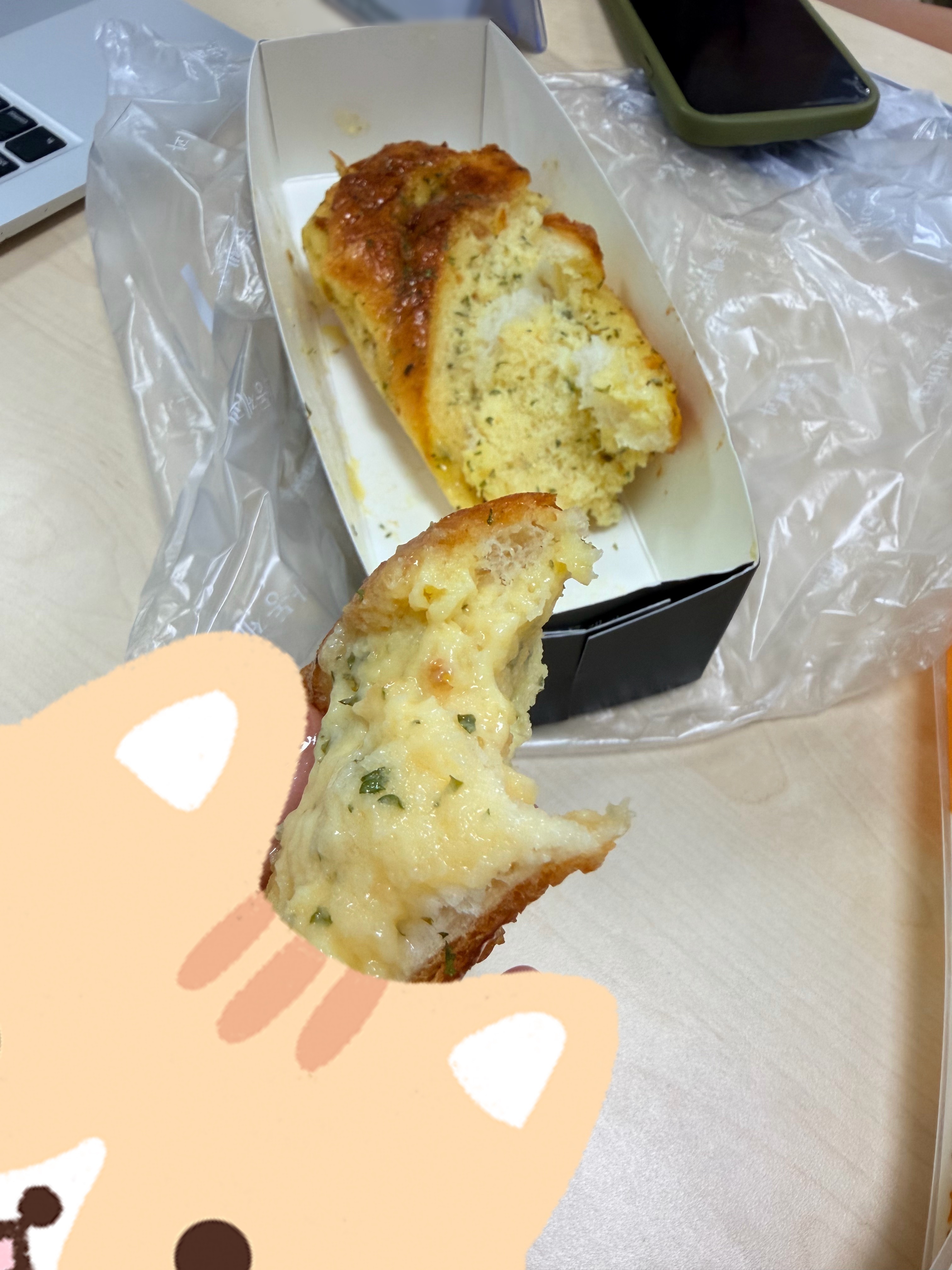 我愿称之为小韩最好吃的蒜香面包🥖 