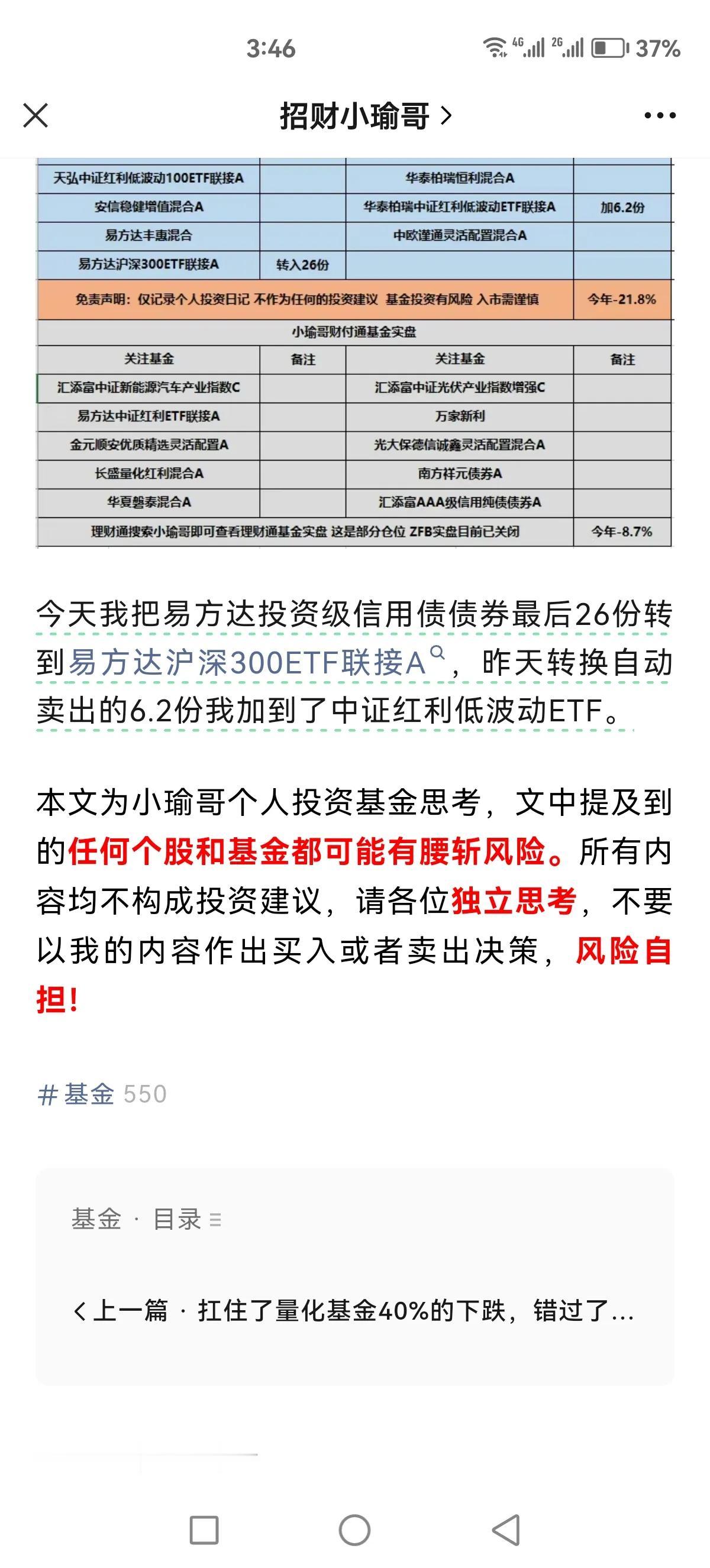 小鱼干进沪深300了，吓得我立马走了[捂脸]