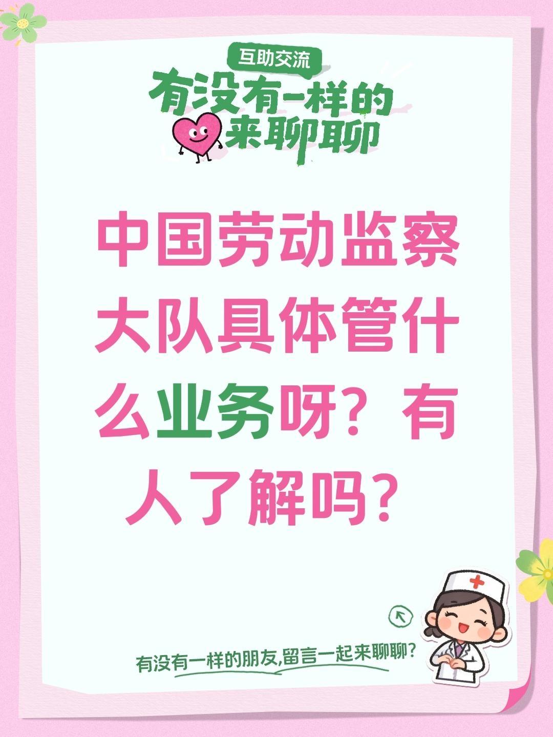 中国劳动监察大队具体管什么业务呀？有人了解吗？