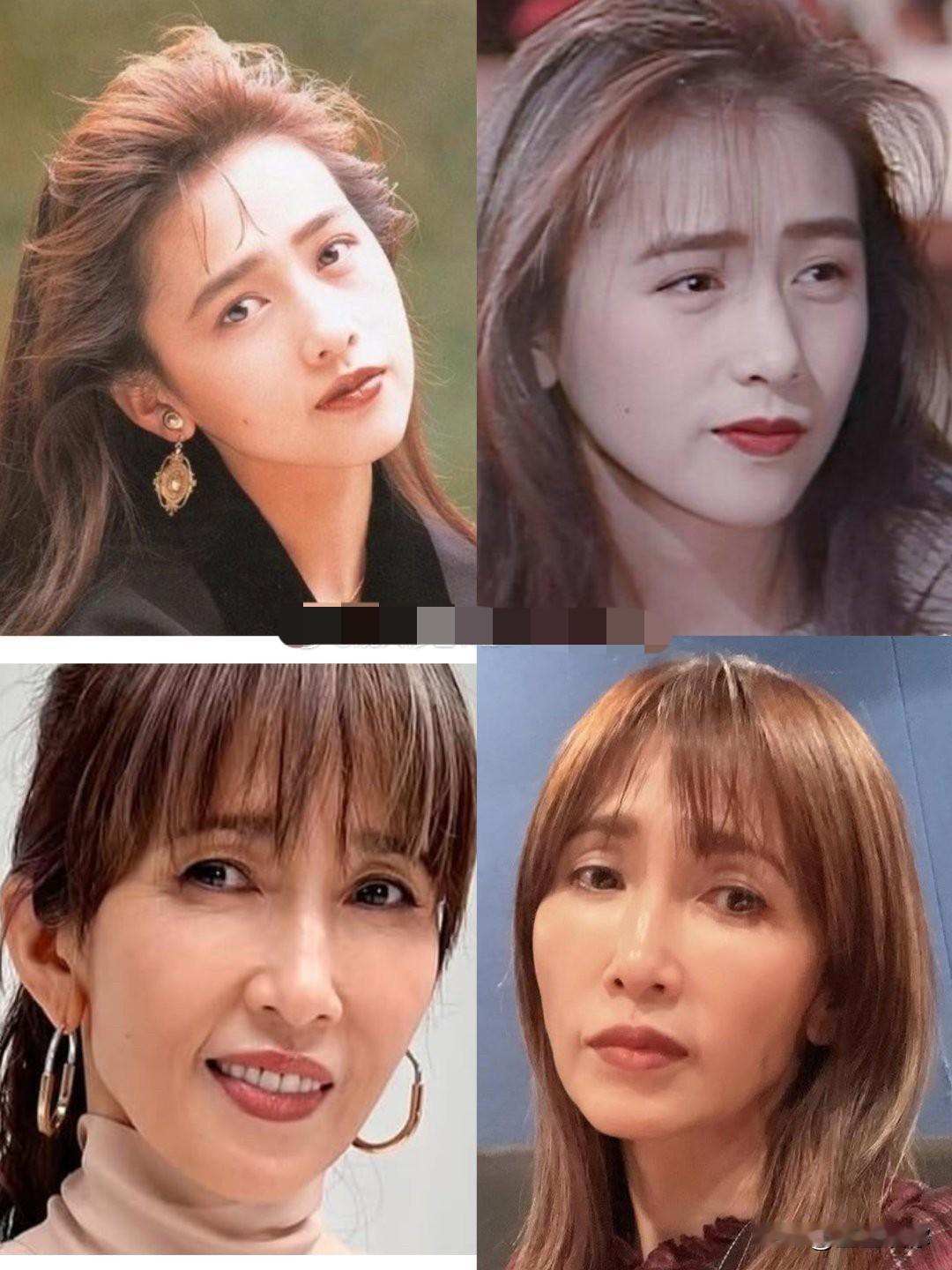 工藤静香年轻时眼波流转，灵气逼人，如今眼神只剩疲惫空洞，活成了贾宝玉口中的“鱼眼