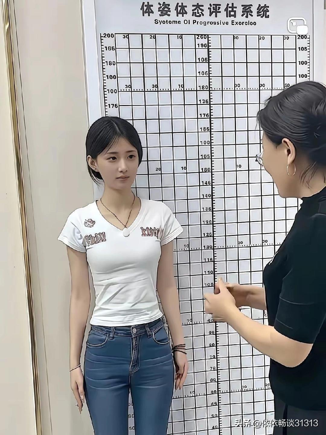 女生身高，向来是大家热议的话题。图中这位女生，这个身高会受欢迎吗？要是进军影视圈