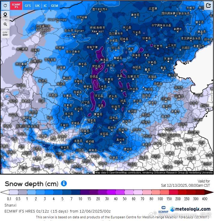 继续看图，我是数值预报的搬运工。图1-4为欧洲、美国、德国、加拿大，四家数值模式