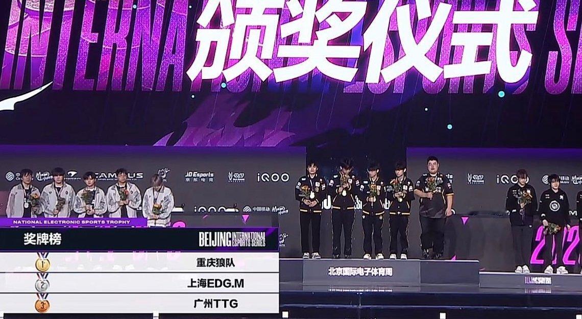 重庆狼队夺得北京国际体育电竞周王者荣耀项目冠军 