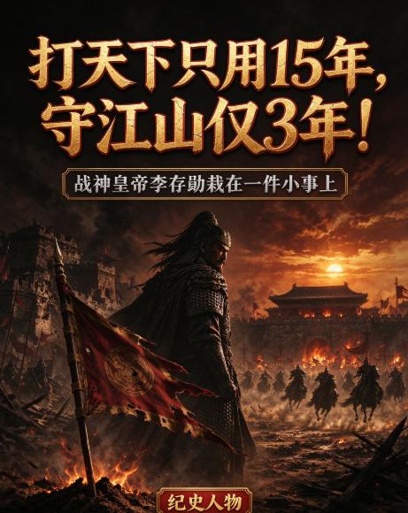 历史上，有一个非常可惜的人。
他年轻时横扫群雄，百战开国，硬生生从乱世中杀出一条