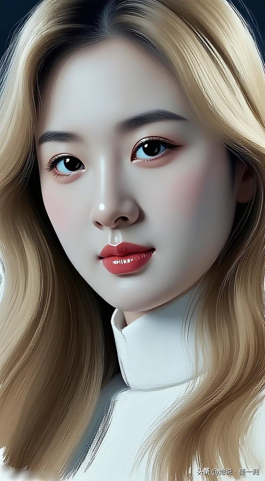梦幻少女风，温柔蓝眼睛，唯美艺术画。什么样的美人算是东方美人
