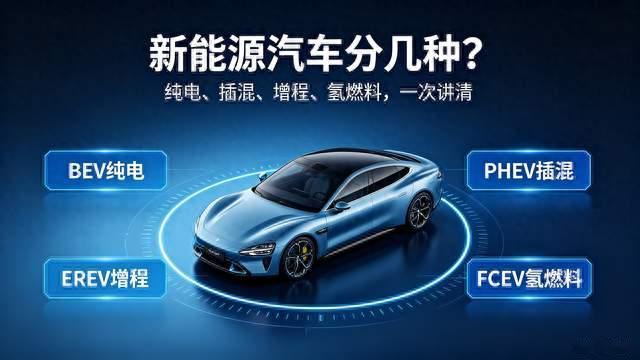 分不清纯电、增程、插混？一篇讲透新能源种类