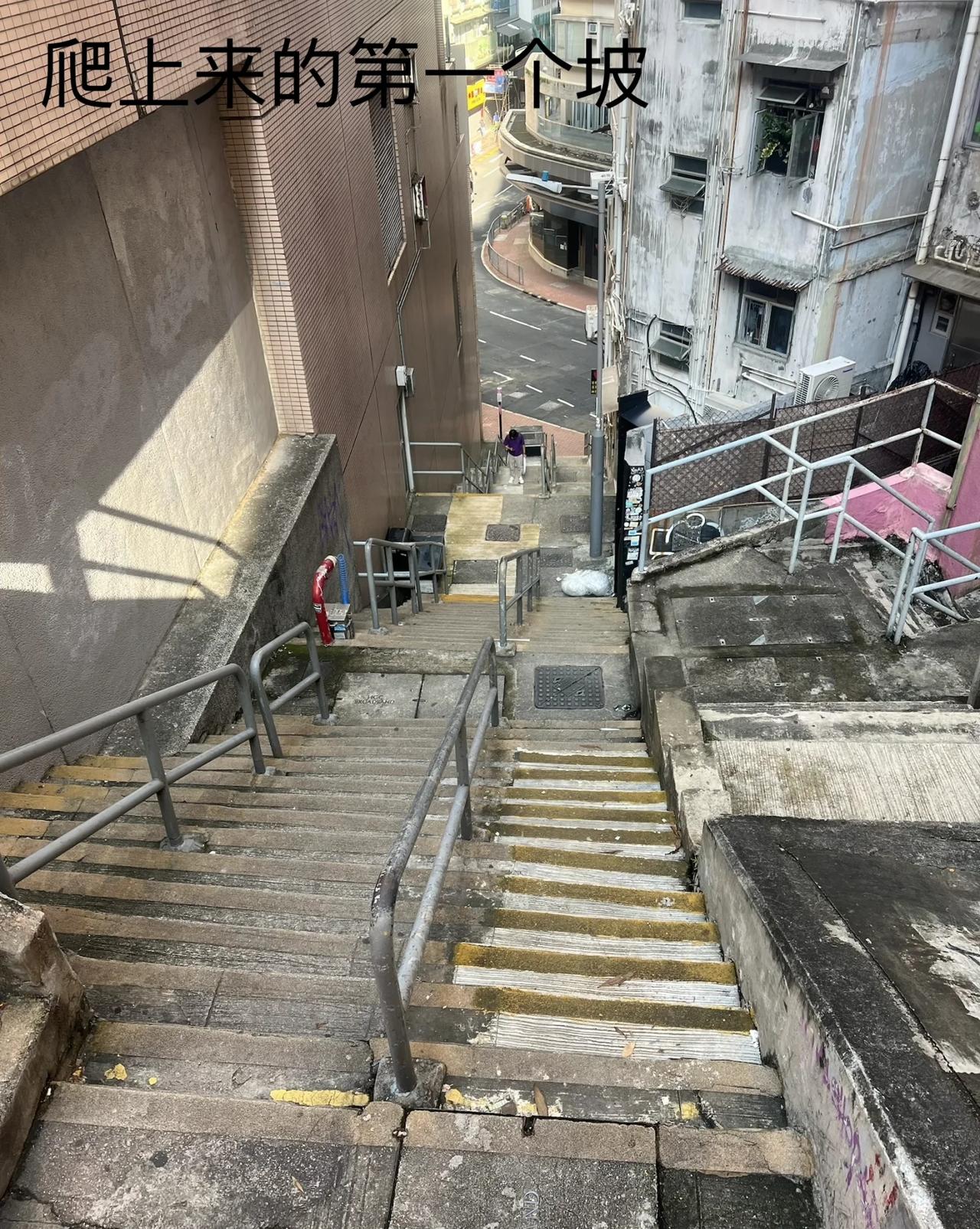每次买菜要爬的坡。
香港的每一条街道都是很干净的。