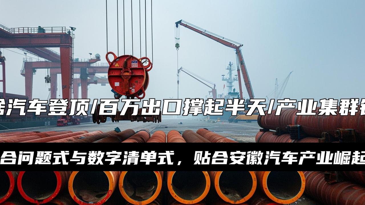 不靠海出口百万辆！碾压广东夺第一，安徽凭新三样撑起外贸半边天
炸裂！不靠海的安徽