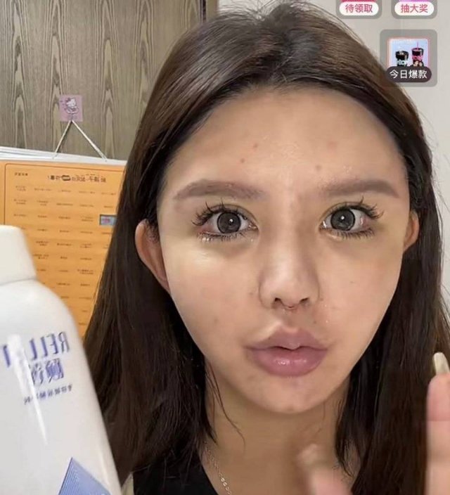 结婚博主韩安冉的生图和精修对比。 ​​​