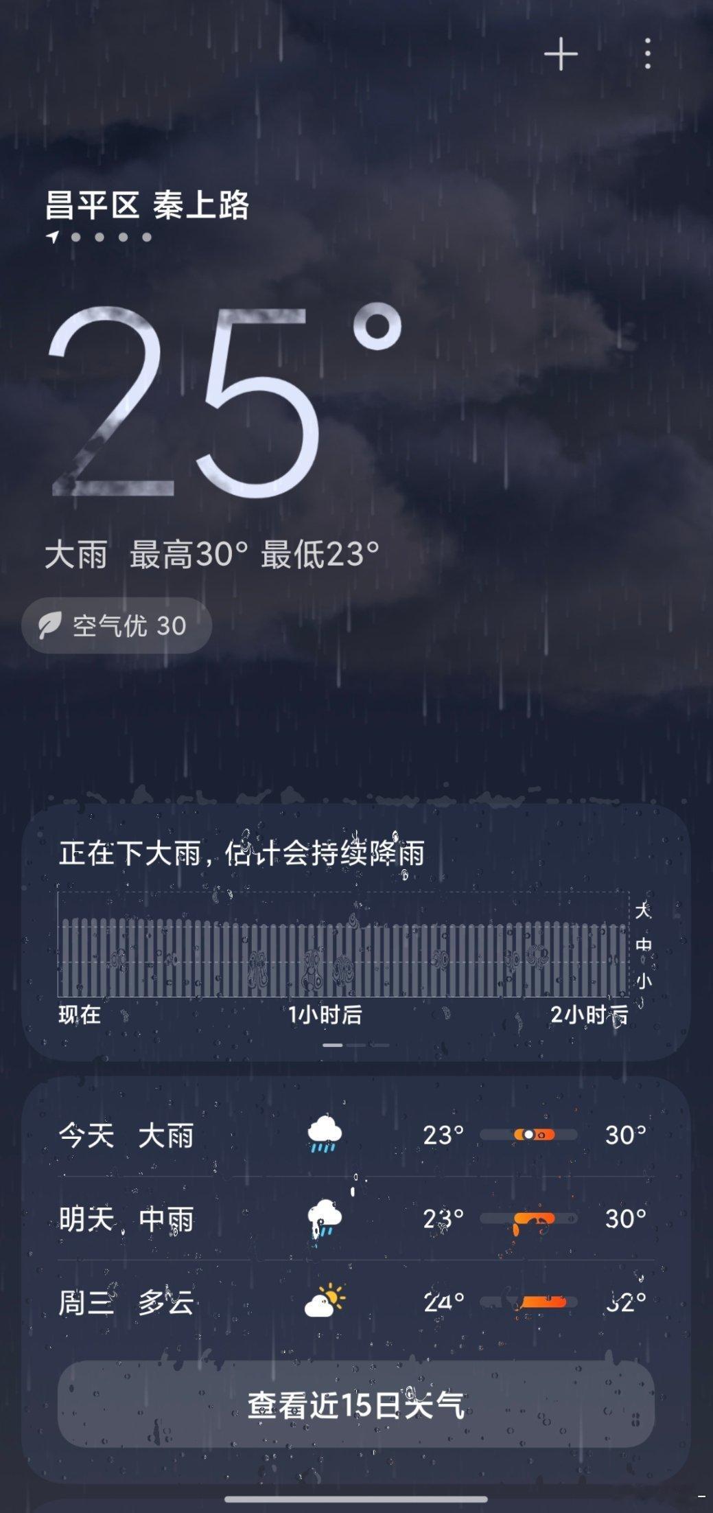 北京请市民非必要不外出北京全市景区关闭坐标北京昌平 大雨已经开始发力了[并不简单