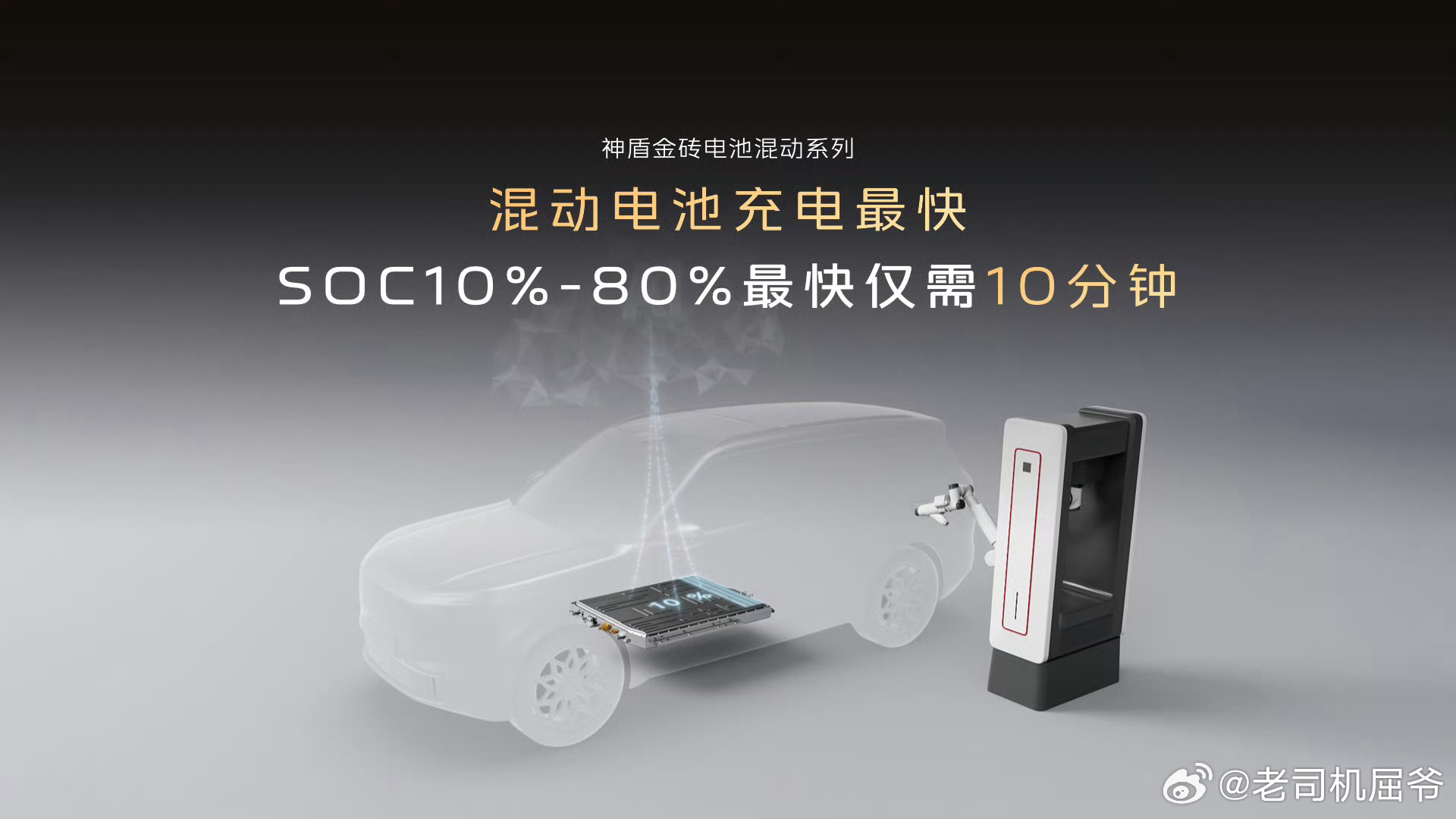 宣发海报的中心思想，还存在末端充电概念这估计会是整个行业接下来都需要突破的比亚迪