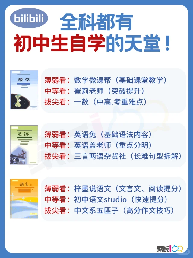 小破站初中生版，全科自学指南请收藏！
