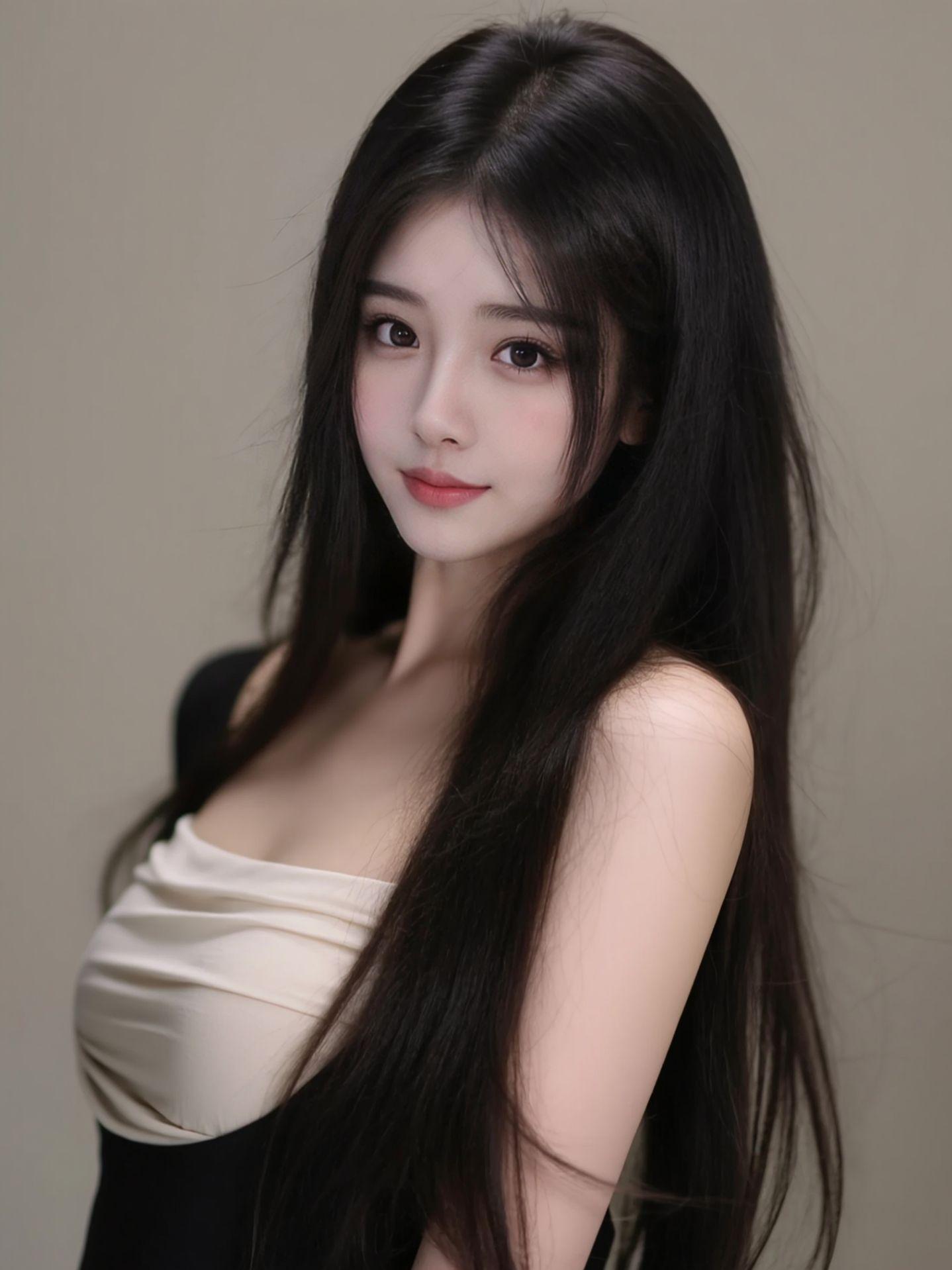 AI长直发写真  原来ai写真可以这么美  谁拍谁好看 美出高级感