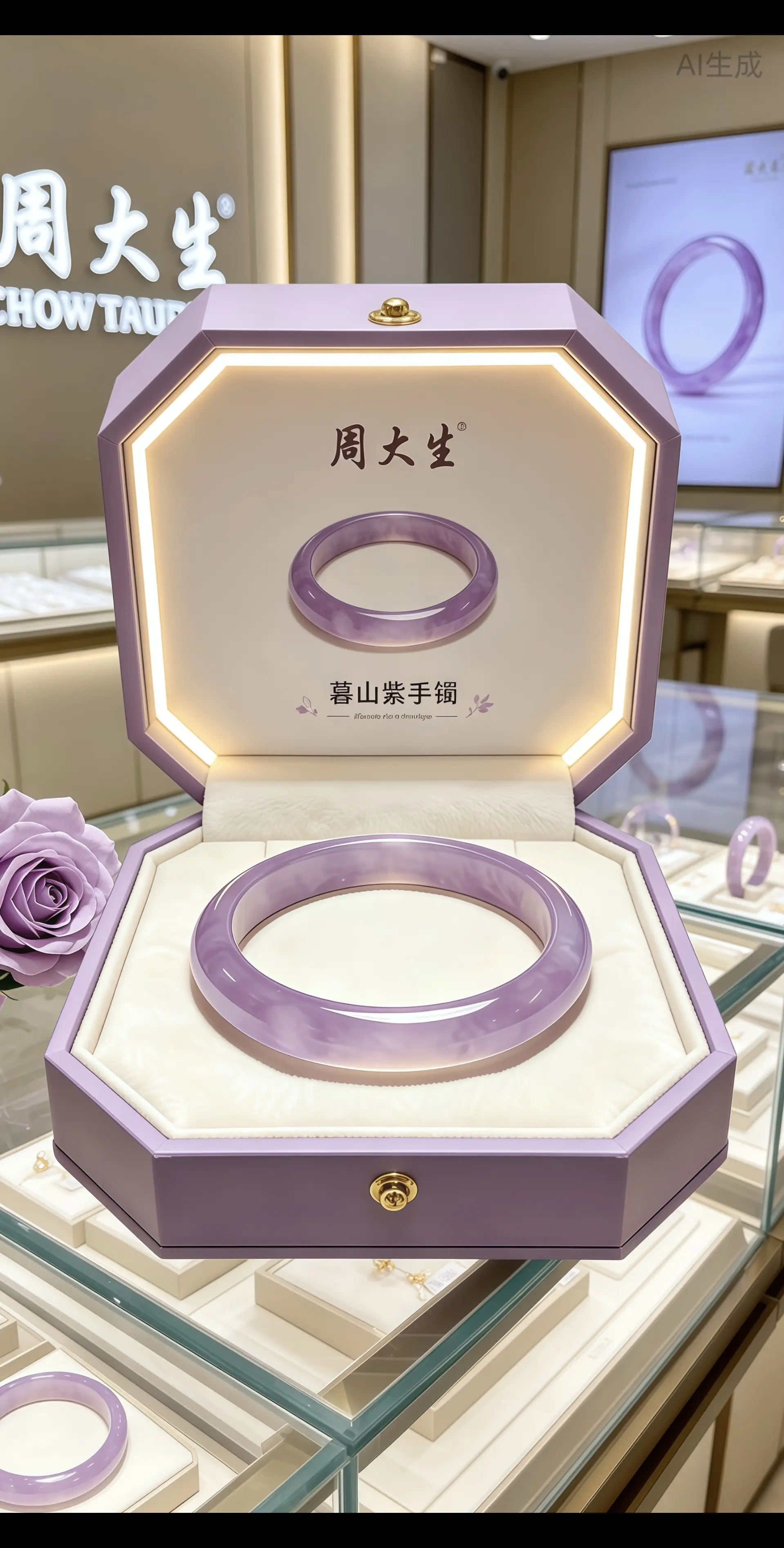 手镯 听说每个女孩子都有一个新手镯 礼物 周大生 首饰