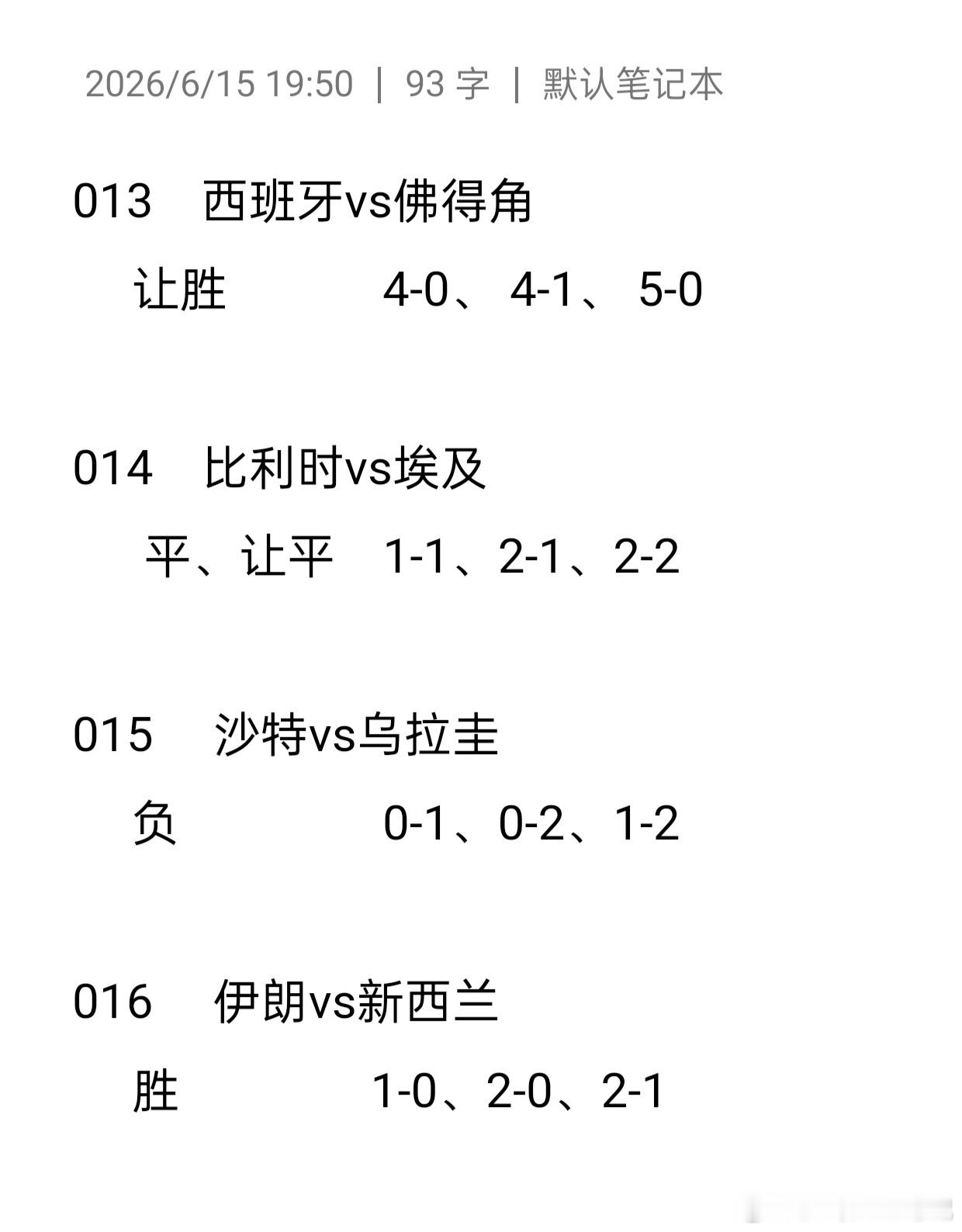 6 月 15 号作业更新，分析思路店里忙完更新。🔥西班牙vs佛得角 🔥🔥比