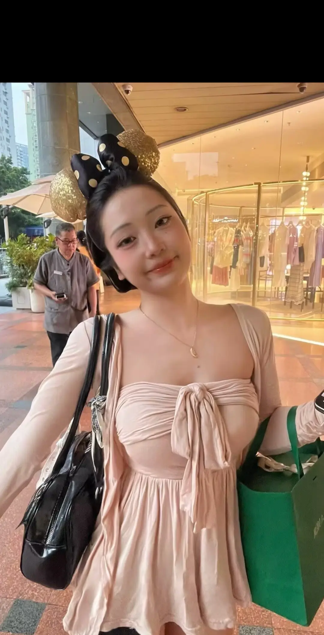 怼脸美貌 仙女裙出街 粉色长裙温柔风 夏天的粉色连衣裙 这该死的甜美