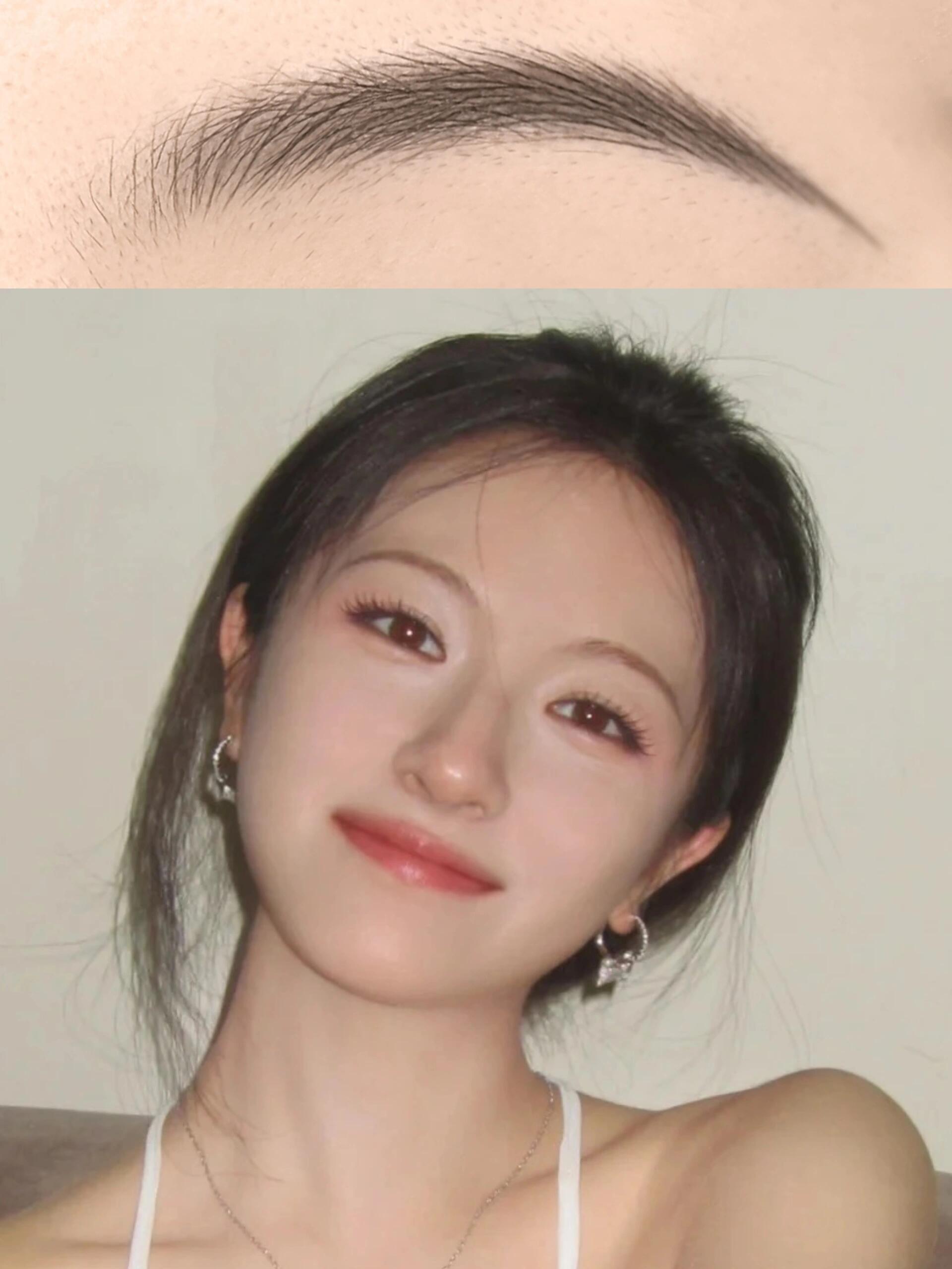 方圆脸请把李兰迪的眉毛焊在脸上！方圆脸上镜是会有点吃亏的，不敢想象真人多好看 ​