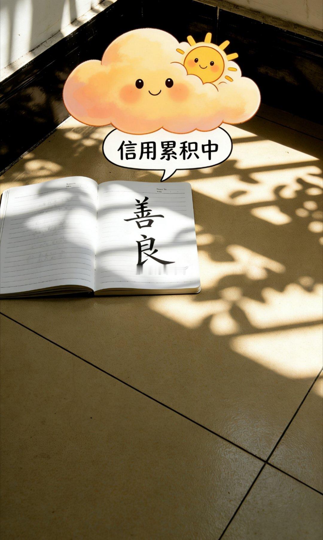 阳光信用 善良是藏在日常里的微光，也是阳光信用慢慢累积的底气。用心互动，真诚待人