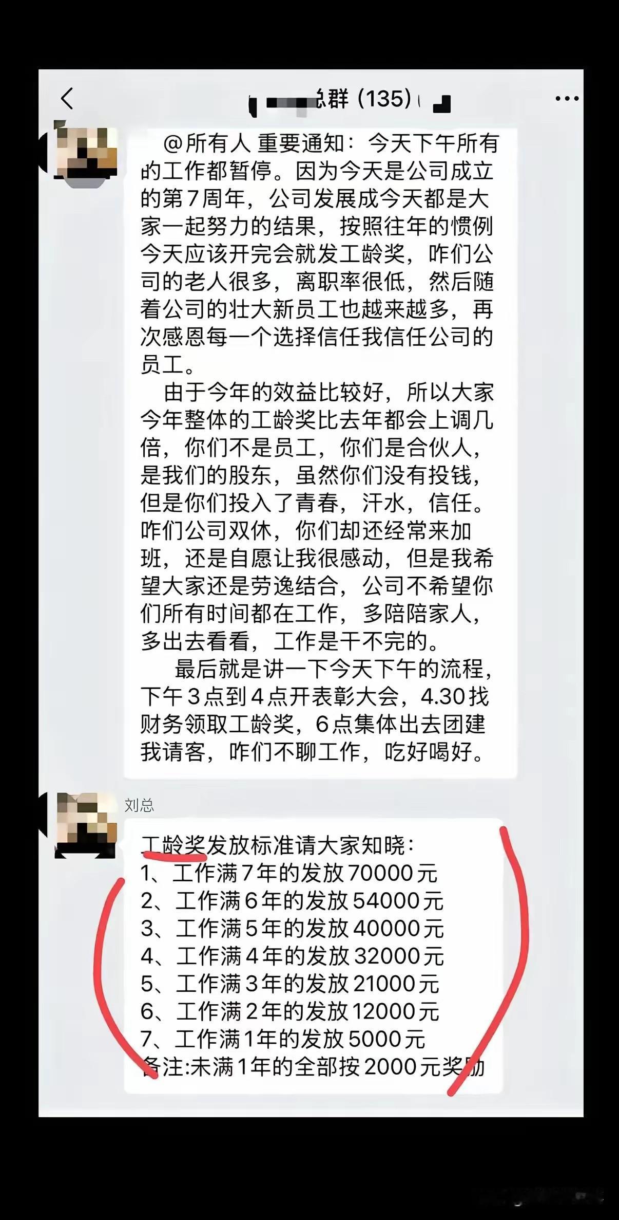 公司管理，说白了就是分钱。你实打实的钱分出去了，自然财散人聚，凝聚力向心力就来了