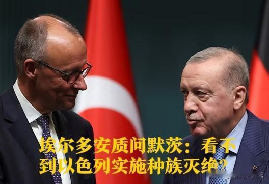 埃尔多安质问默茨：看不到以色列实施种族灭绝？

   据外媒路透社报道，土耳其总